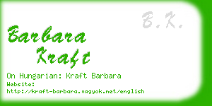 barbara kraft business card